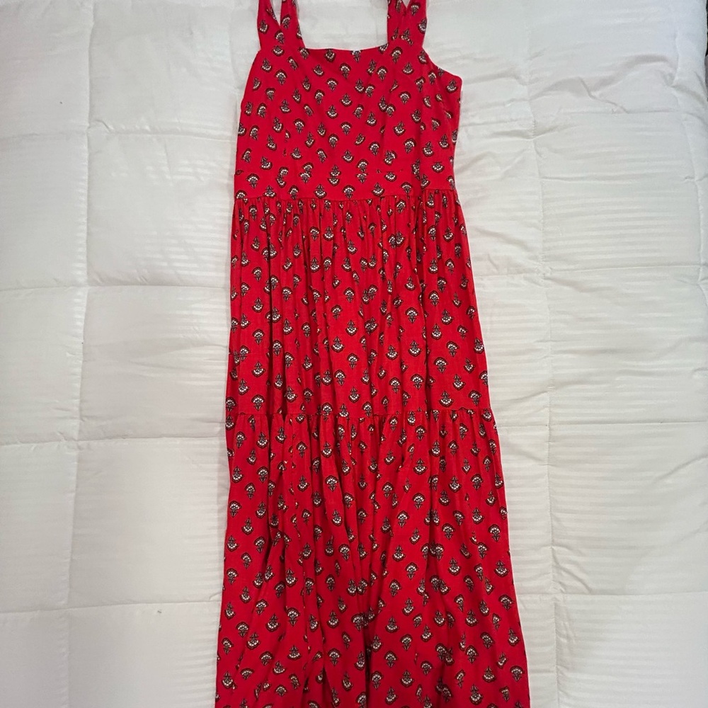 Ann Taylor Red Floral Dress